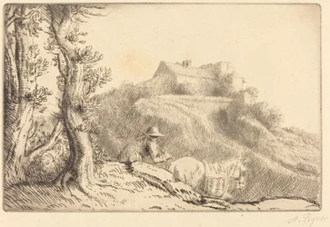 Boerderij op een heuvel La ferme sur la colline