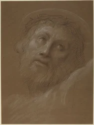 Hoofd van Christus met doornenkroon