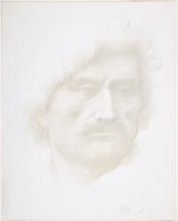 Kop van een man