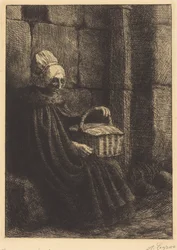 Boerin uit Boulogne (Boerin uit de omgeving van Boulogne, ook wel bekend als ‘De vrouw met de mand’)