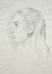 Portret van juffrouw Nora E. Legros, 1896