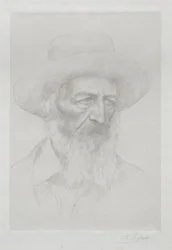 Portret van Alfred Lord Tennyson