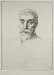 Portret van Sir Hiram S. Maxim