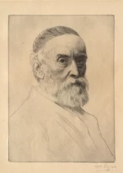 Portret van de schilder G. F. Watts (1817-1904)