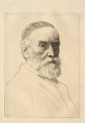 Portret van de schilder G. F. Watts (1817-1904)