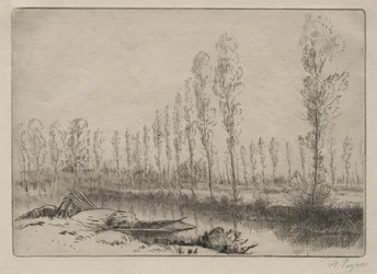 Bij Amiens, de veengebieden