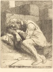 Slapende bedelaar