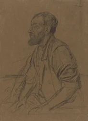 Studie van een arbeider