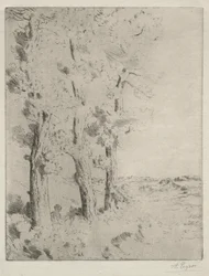 De lezer: De lezing onder de bomen, ca. 1882