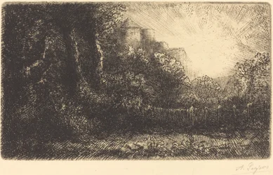 Uitzicht op een kasteel (Chateau de Poillet)