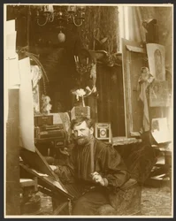 [Zelfportret in zijn atelier, Rue du Val-de-Grâce, Parijs].