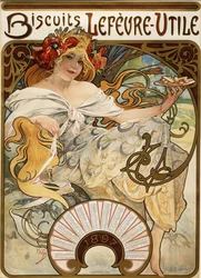 Biscuits Lefèvre-Utile, ontworpen als kalender voor 1897, 1896