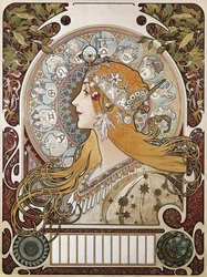 Zodiac, affiche en kalender voor het tijdschrift 