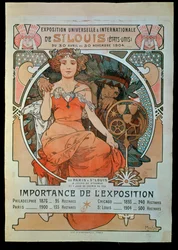 Affiche voor de Universele en Internationale Tentoonstelling ...