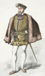 Portret van koning Hendrik 2 (gravure)