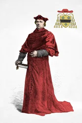 Portret van kardinaal Antoine Duprat (gravure)