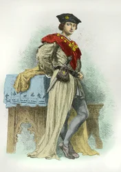 Portret van Karel 2 d