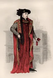 Portret van Philippe 3 de Bourgogne dit le bon (Gravure)