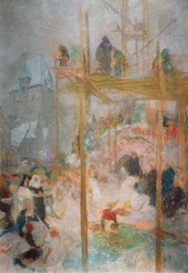 Johann Militsch von Kremsier / Studie voor triptiek van A. Mucha