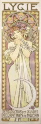 Lygie – Reproductie van decoratieve werken van Mucha