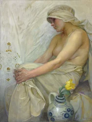Zittend meisje, ca. 1914