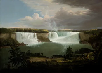 Een algemeen beeld van de watervallen van Niagara