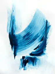 Blauwe abstracte stroming