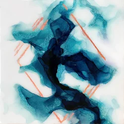 Diepgroenblauw koperkleurig