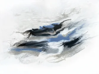 Vloeiende abstracte stroming