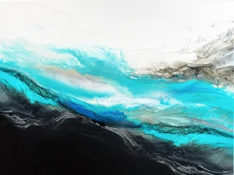 Vloeiende oceaangolven