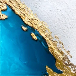 Abstracte afbeelding van de gouden kust