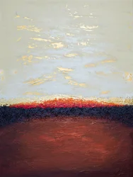 Gouden woestijnhorizon