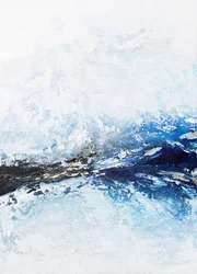 IJzig blauw abstract