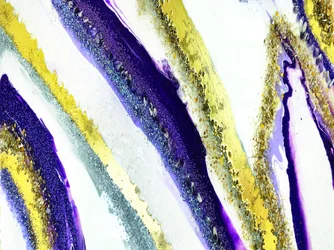 Paars-gouden glitterflow