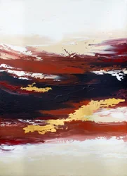 Rijk roodgoud abstract