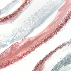 Roségouden geode-stroom