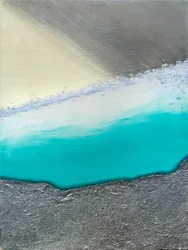 De glinsterende turquoise kust