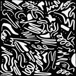 Energiek-abstracte krabbels
