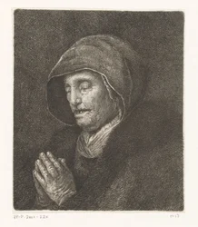 Biddende oude vrouw (Rembrandt
