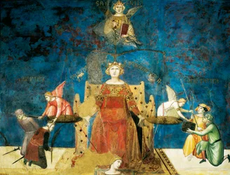 Allegorie van Goed Bestuur, wijsheid en gerechtigheid (detail)