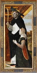 Sint Pieter en een knielende donor ...