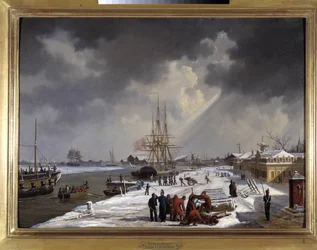 Le port de Rochefort, circa 1820