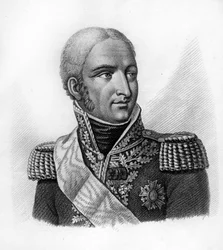 Jean Joseph Paul Augustin Dessolles (of Jean-Joseph Dessoles) (1767-1828) - in “Portretten van de Franse generaals na de overwinningen en veroveringen van de Fransen”. Gegraveerd door Ambroise Tardieu in 1818. Stella Collectie.