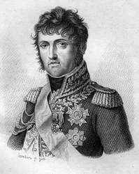John of God Nicolas Soult, Hertog van Dalmatië. Generaal en daarna Maarschalk van Frankrijk (1769 - 1851) in “Portretten van de Franse generaals na de overwinningen en veroveringen van de Fransen” Gegraveerd door Ambroise Tardieu in 1818. Stella Collectie