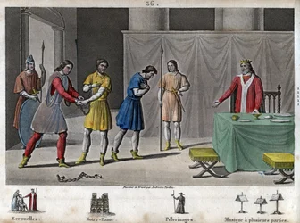 Robert II, de Vrome (970 - 1031) laat samenzweerders vrij - Robert II bekend als 