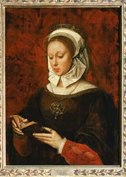 Jeune femme lisant un livre d