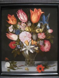 Bloemen in een glas