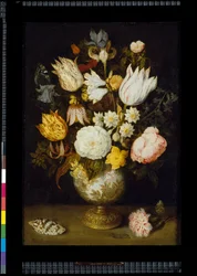 Een vaas met bloemen, ca. 1609 (olieverf op koper)