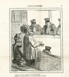 Illustratie van Cham (1819-1879) in Le Charivari
