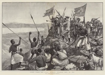 Eerste Uitzicht op het Albert Nyanza Meer, 13 december 1887